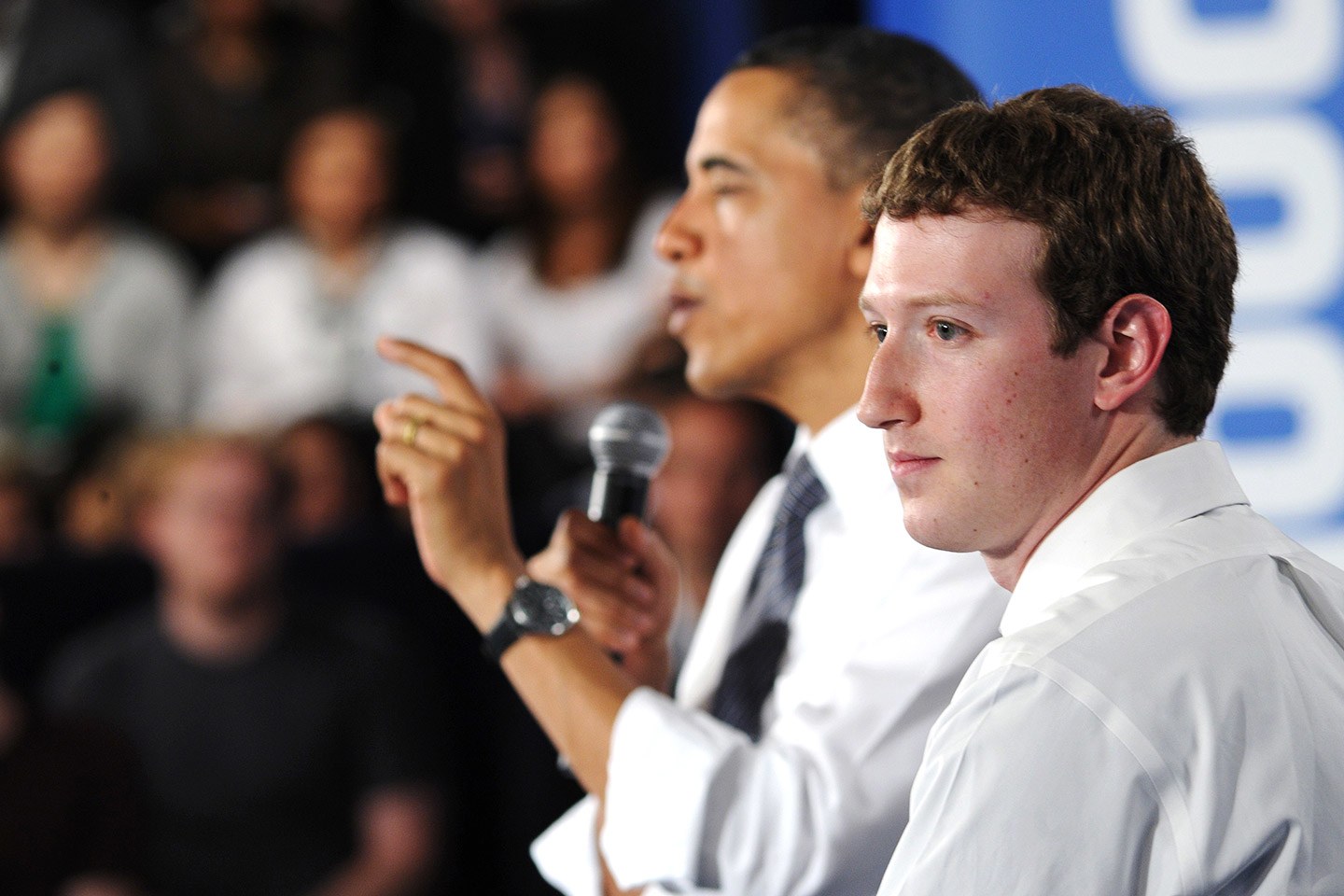 Zuckerburg used this year's GES to promot fbStart and Internet connectivity alongside President Obama.