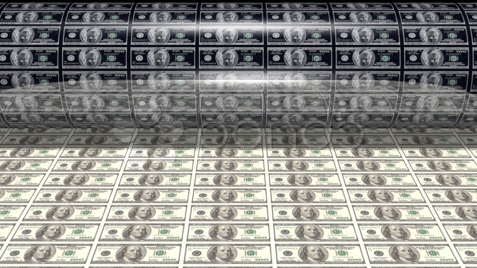 Printing cash: it's very, very inefficient.